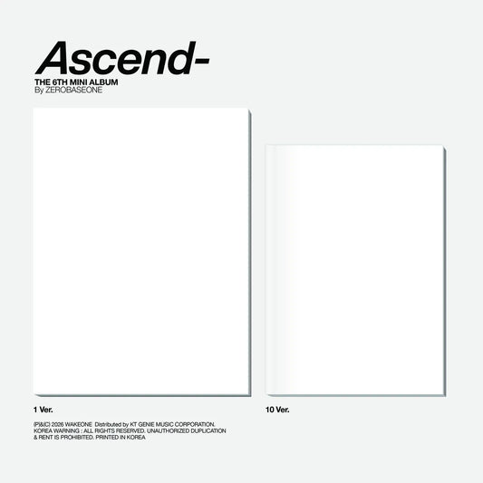 [PRE-ORDER] ZEROBASEONE The 6th Mini Album [Ascend-] Photobook Ver.