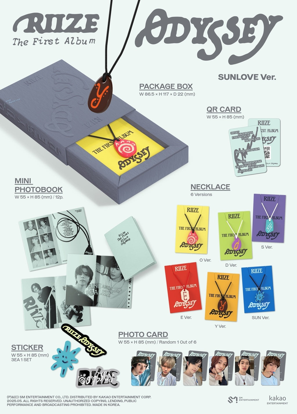 RIIZE ODYSSEY SUNLOVE Limited edition