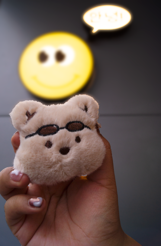 Keyring osito con lentes
