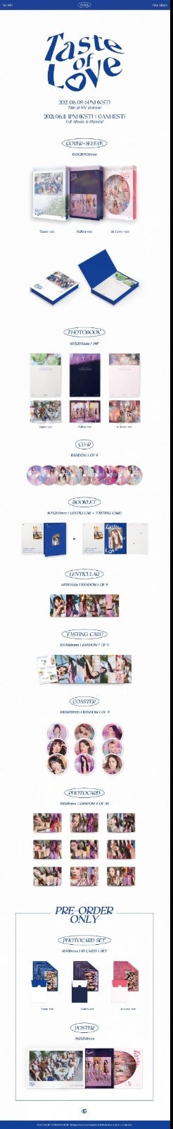 TWICE - Taste of Love Taste Ver. (Azul)