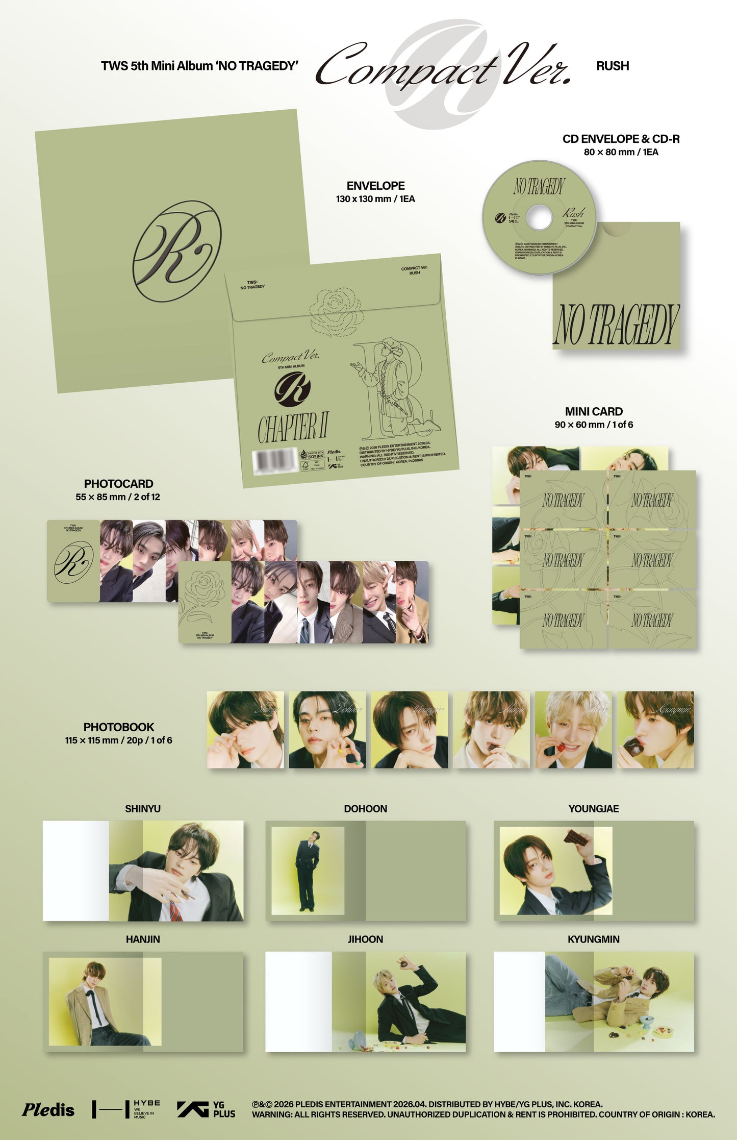 [PRE-ORDER] TWS 5th Mini Album 'NO TRAGEDY- COMPACT VER.